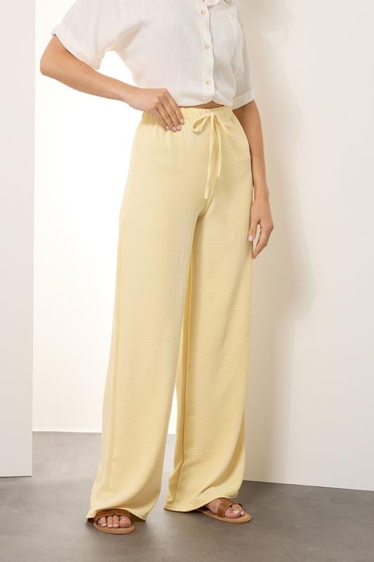 Evans LTS Tall Buttermilk Yellow Wide Leg Trousers