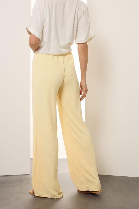 Evans LTS Tall Buttermilk Yellow Wide Leg Trousers