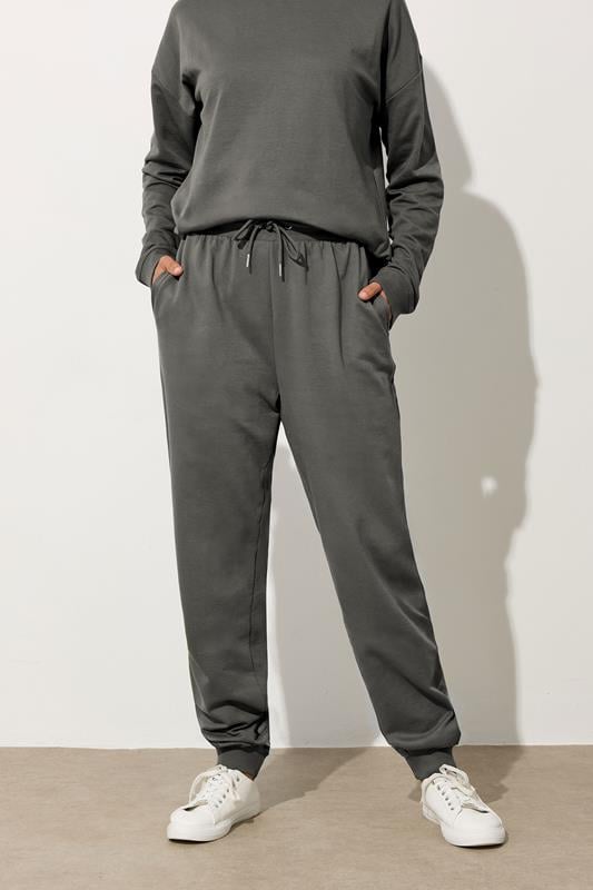 Evans LTS Tall Charcoal Grey Cuffed Joggers