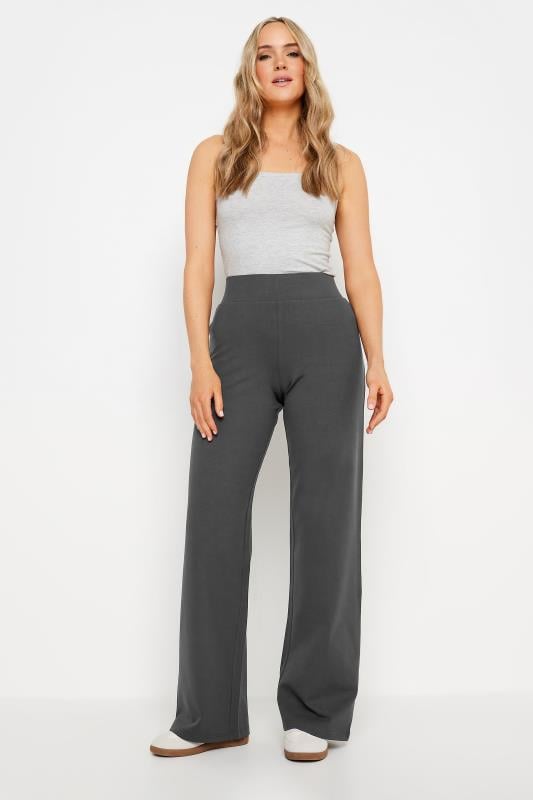 evans LTS Tall Charcoal Grey Wide Leg Yoga Pants