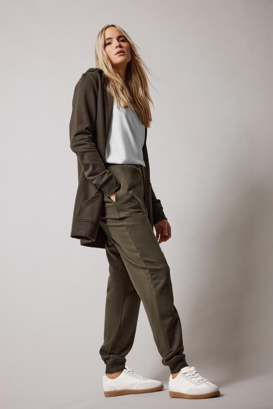 evans LTS Tall Chocolate Brown Cuffed Joggers