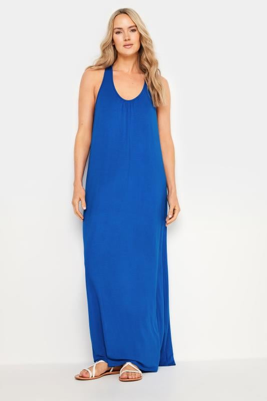 Evans LTS Tall Cobalt Blue Racer Back Maxi Dress
