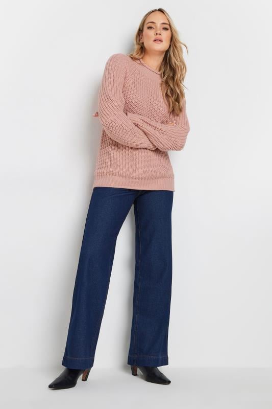 Evans LTS Tall Coral Pink High Neck Knit Jumper