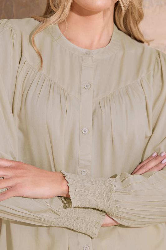 Evans LTS Tall Cream Long Sleeve Blouse