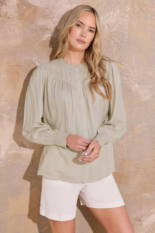 evans LTS Tall Cream Long Sleeve Blouse