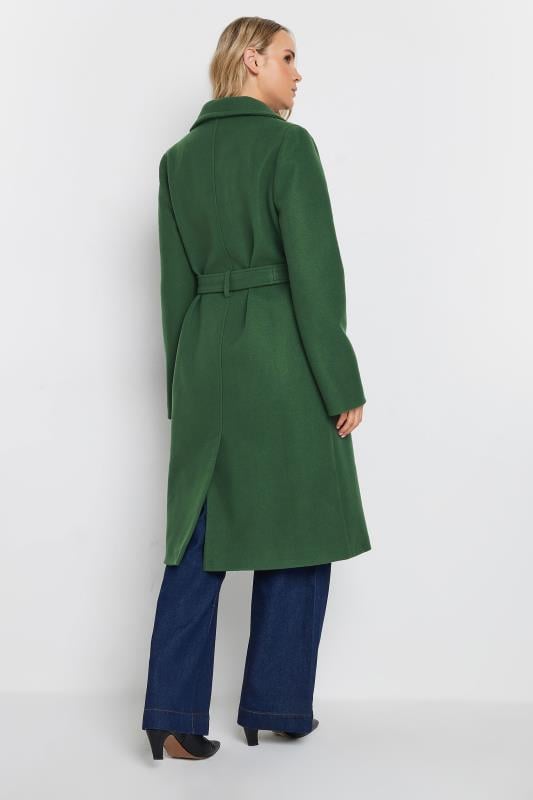 Evans LTS Tall Dark Green Belted Wrap Formal Coat
