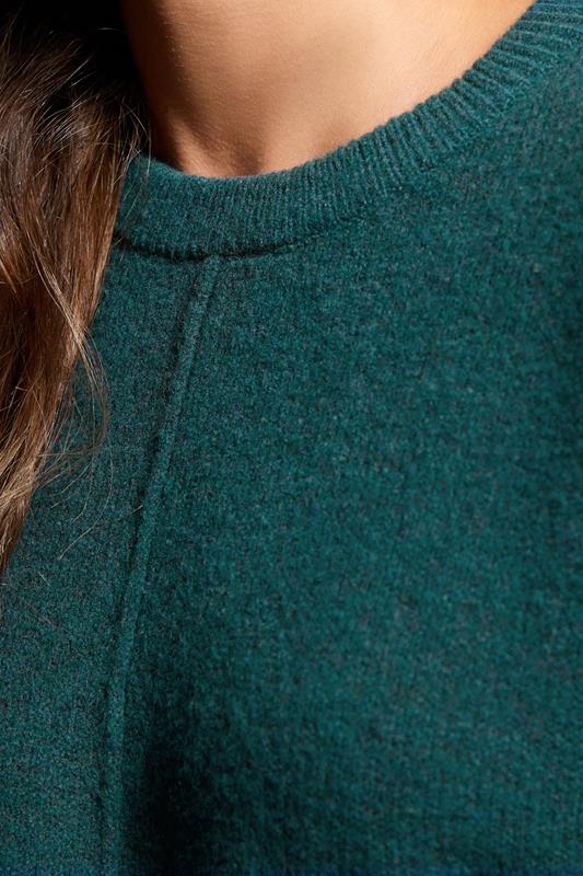 Evans LTS Tall Dark Green Seam Front Jumper