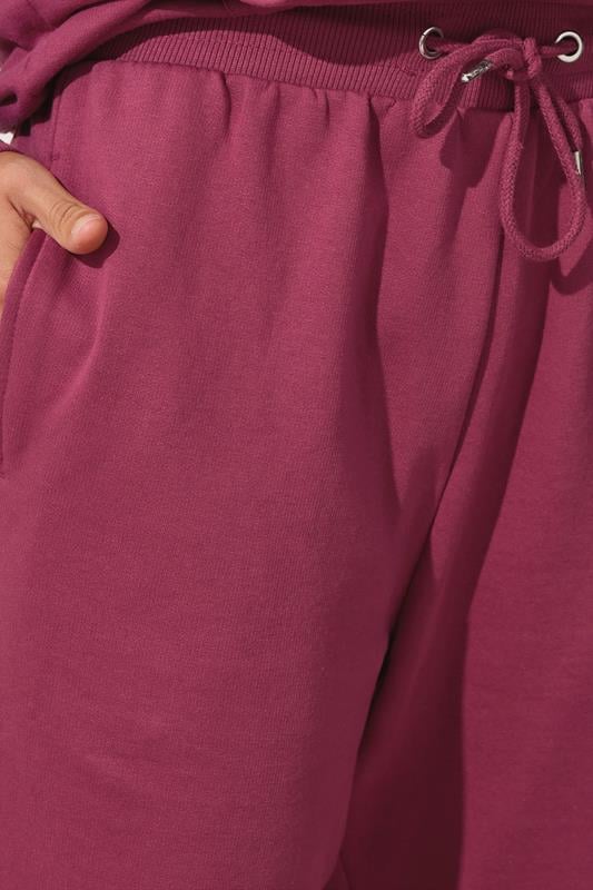 Evans LTS Tall Dark Pink Cuffed Jogger