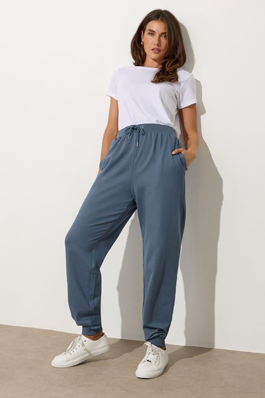 Evans LTS Tall Denim Blue Cuffed Joggers