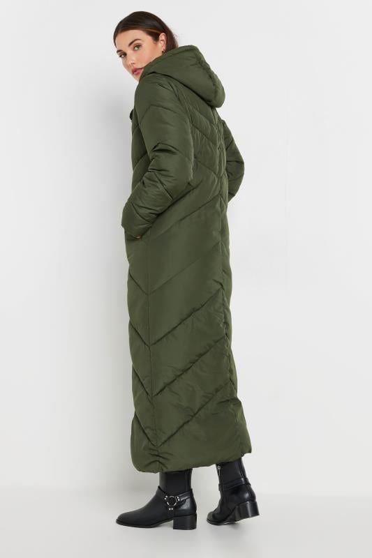 Evans LTS Tall Green Padded Maxi Coat