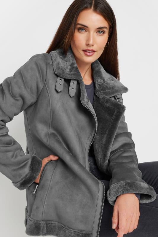 Evans LTS Tall Grey Aviator Jacket