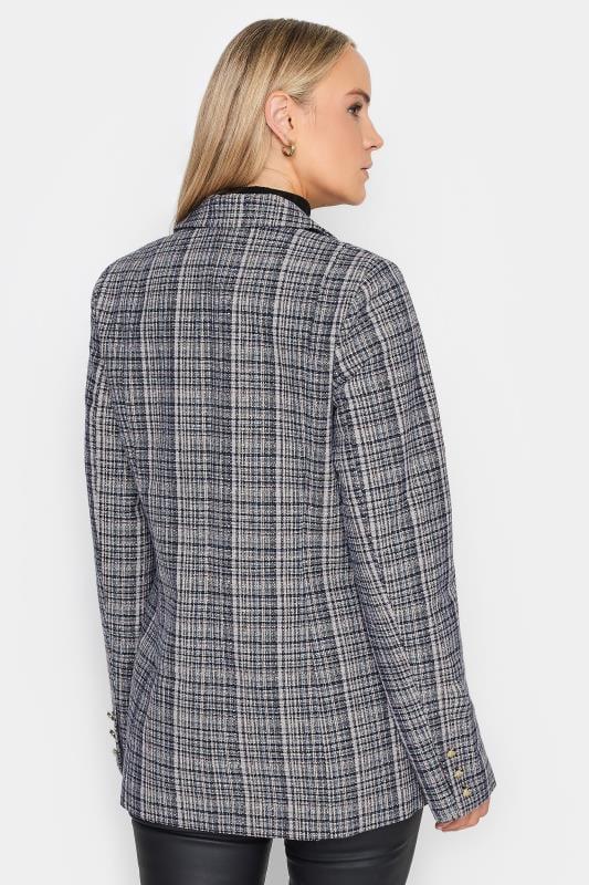 Evans LTS Tall Grey Boucle Button Detail Blazer