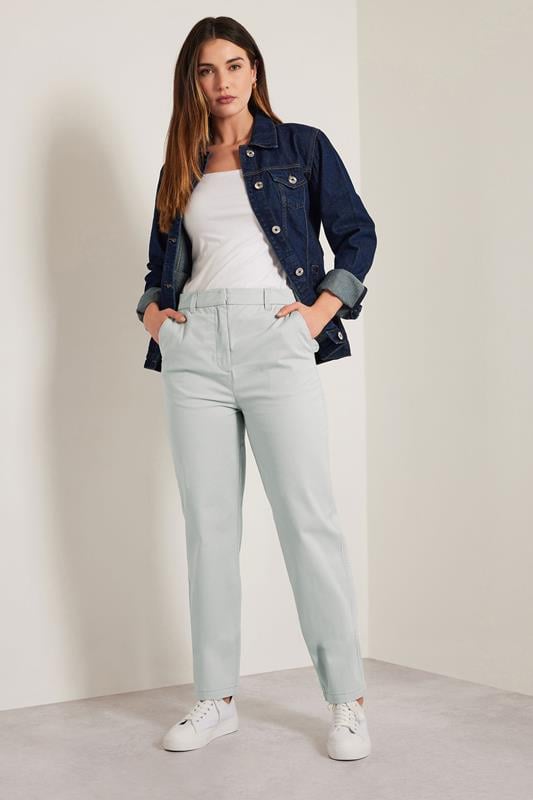 evans LTS Tall Grey Cotton Chino Jeans