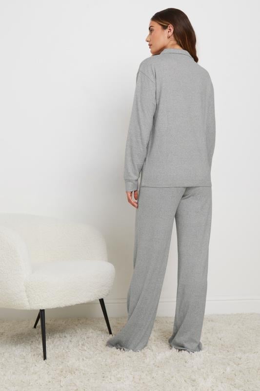 Evans LTS Tall Grey Marl Soft Touch Zip Jumper