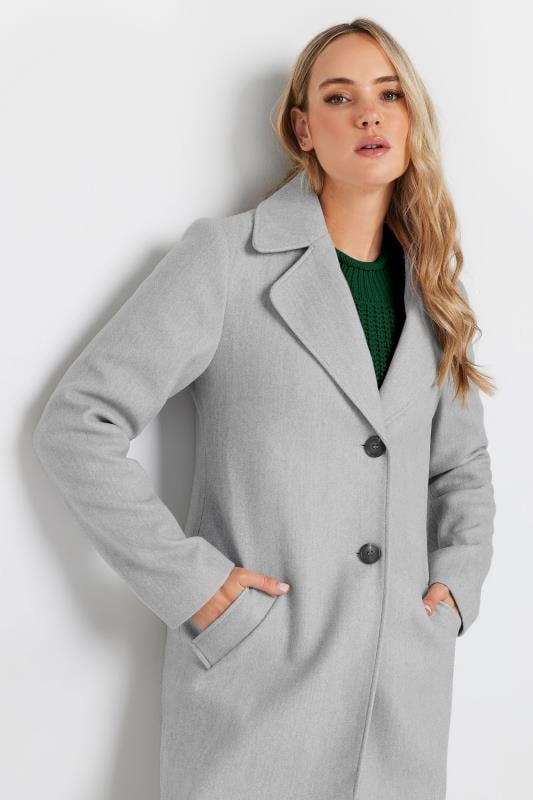 Evans LTS Tall Grey Single Breasted Formal Coat