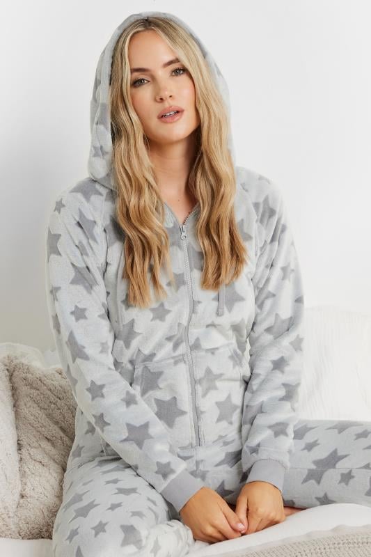 Evans LTS Tall Grey Soft Touch Star Onesie