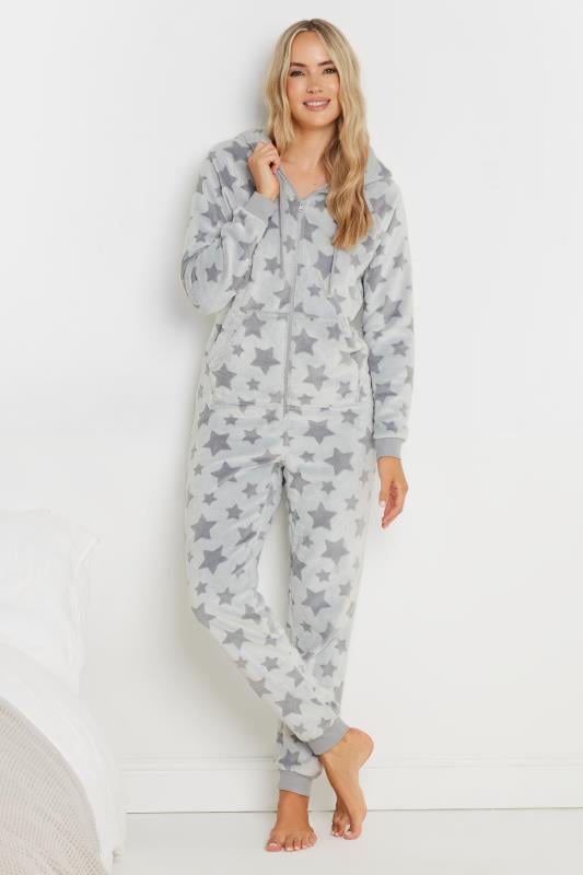 evans LTS Tall Grey Soft Touch Star Onesie