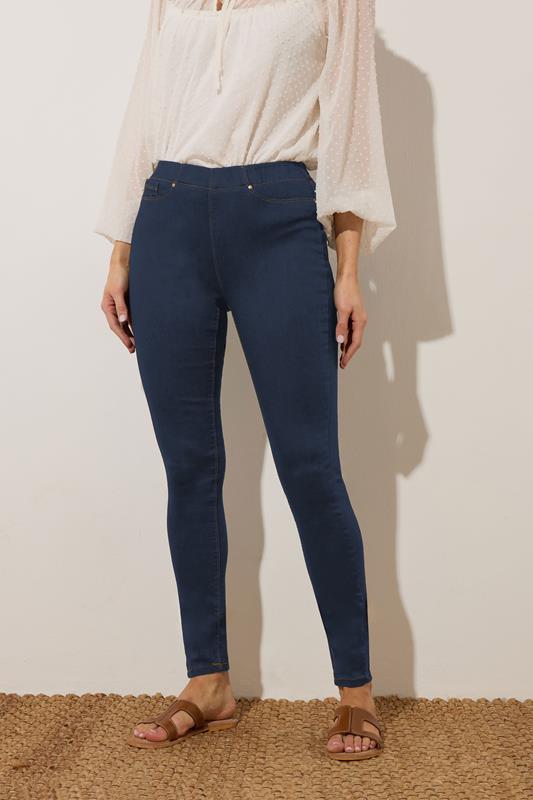 Evans LTS Tall Indigo Blue Stretch JENNY Jeggings