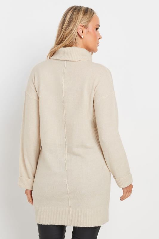 Evans LTS Tall Ivory White Boxy Roll Neck Jumper