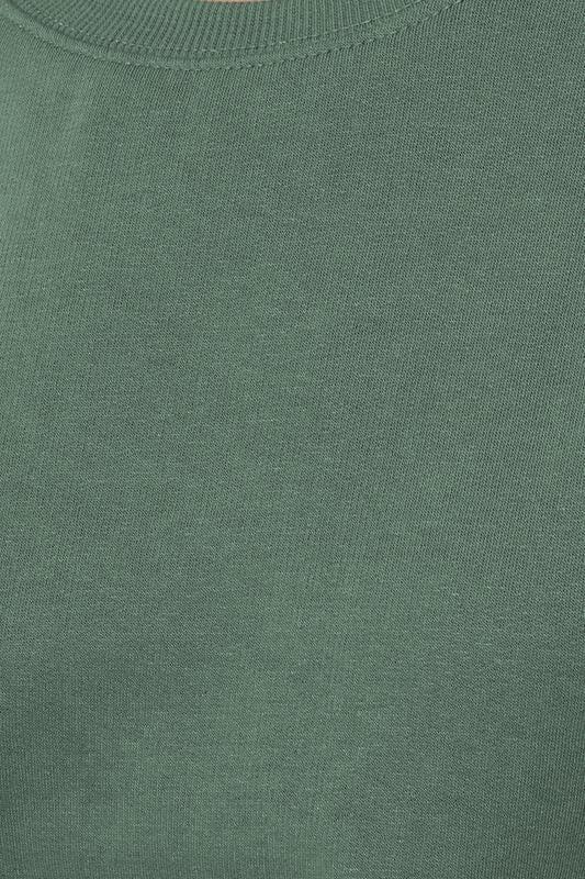 Evans LTS Tall Khaki Green Crew Neck Sweatshirt