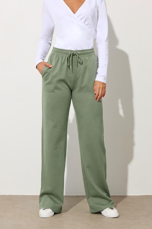 Evans LTS Tall Khaki Green Wide Leg Joggers