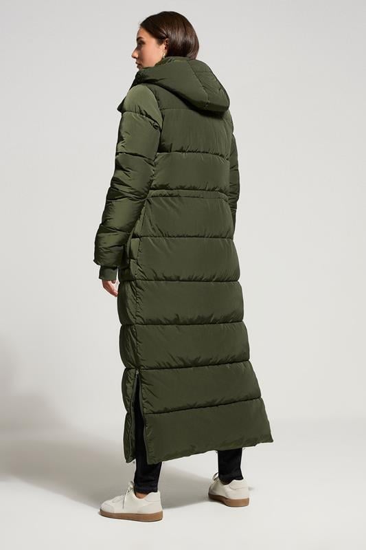 Evans LTS Tall Khaki Padded Longline Coat