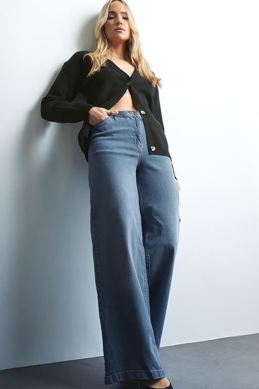 evans LTS Tall Light Blue Slouch Jeans