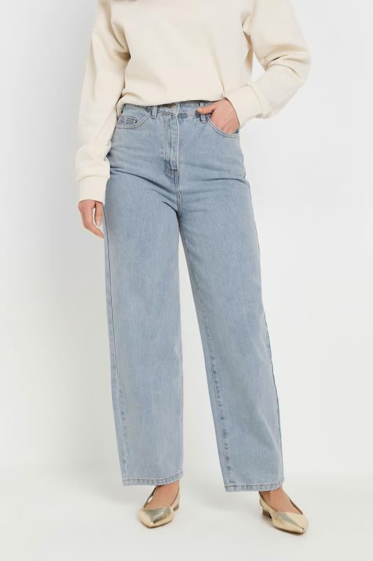 Evans LTS Tall Light Blue Wash Barrel Leg Jeans