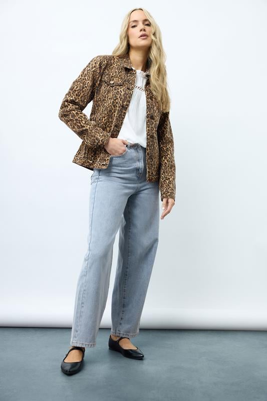 evans LTS Tall Light Blue Wash Barrel Leg Jeans