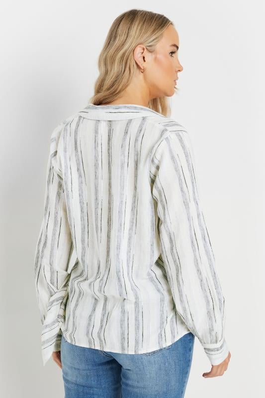 Evans LTS Tall Light Blue Woven Wrap Shirt