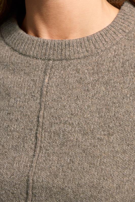 Evans LTS Tall Light Brown Seam Front Jumper