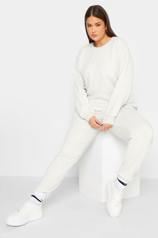 Evans LTS Tall Light Grey Long Sleeve Sweatshirt