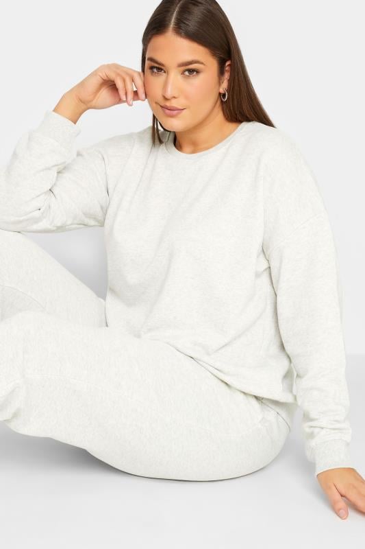 Evans LTS Tall Light Grey Long Sleeve Sweatshirt