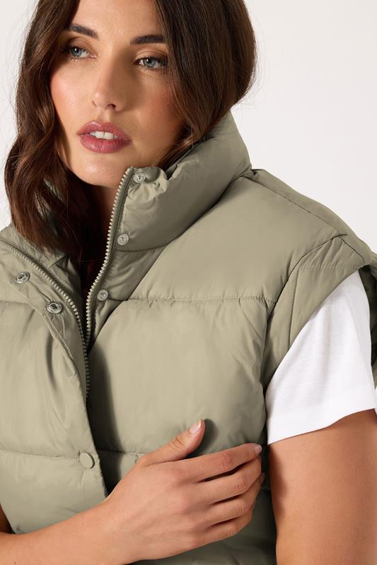 Evans LTS Tall Natural Brown Padded Gilet