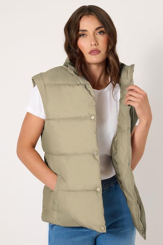 evans LTS Tall Natural Brown Padded Gilet