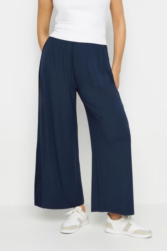evans LTS Tall Navy Blue Extra Wide Leg Culottes