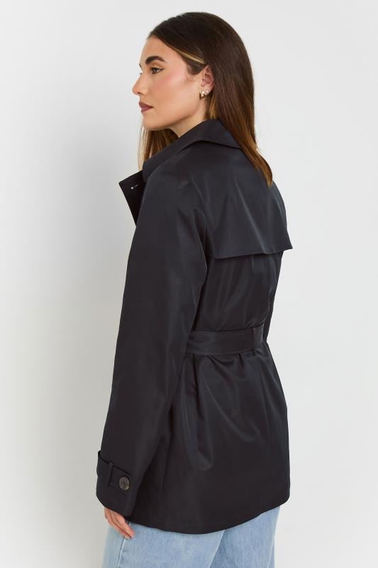 Evans LTS Tall Navy Blue Lined Trench Coat