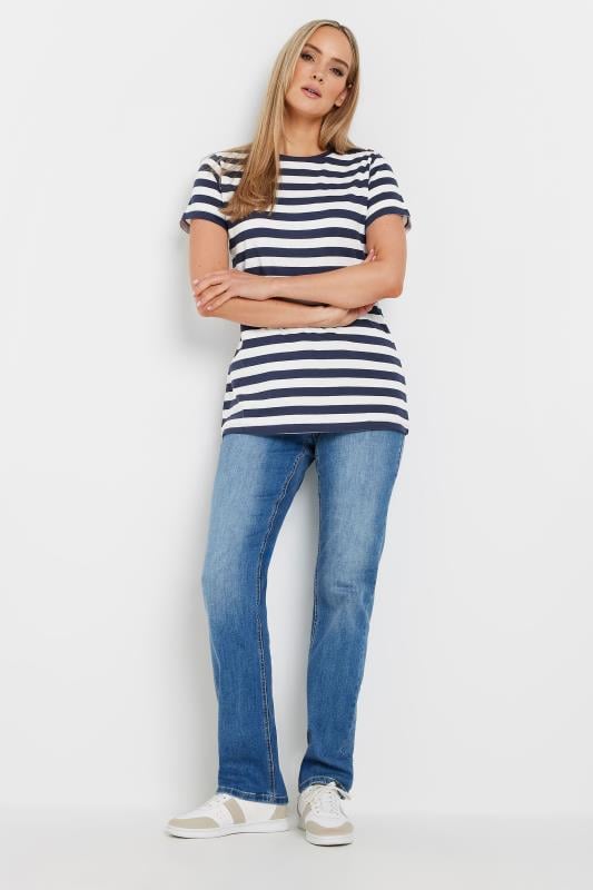 Evans LTS Tall Navy Blue Striped T-shirt
