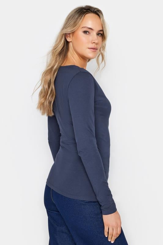 Evans LTS Tall Navy Blue Wrap Top