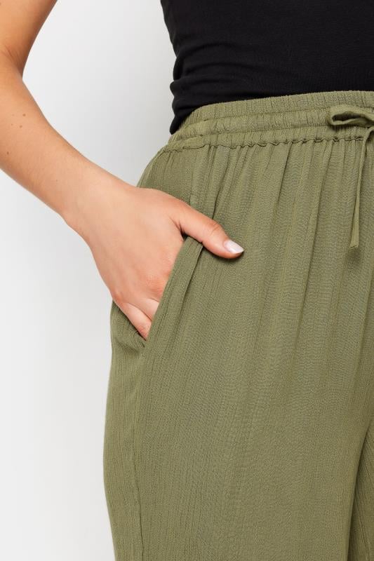 Evans LTS Tall Olive Green Textured Shorts