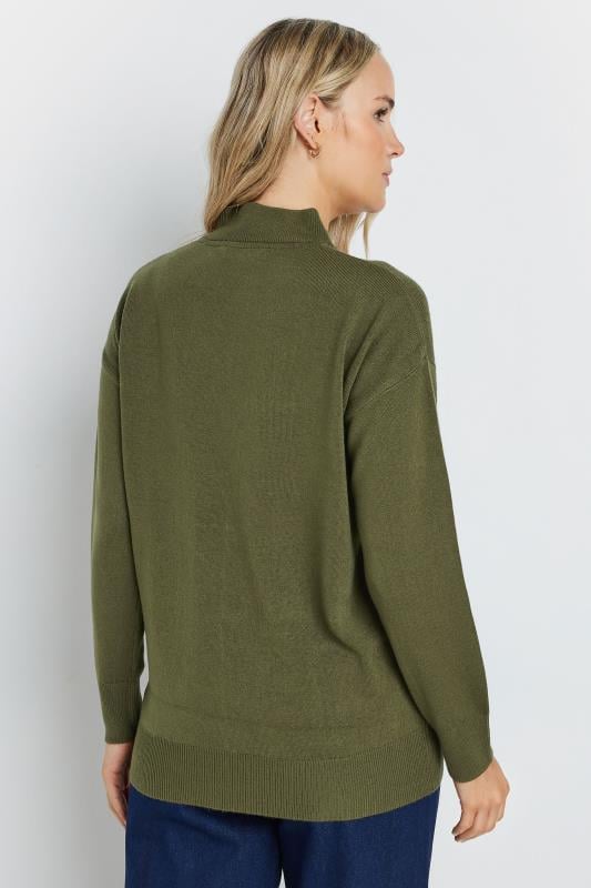 Evans LTS Tall Olive Green Turtle Neck Jumper