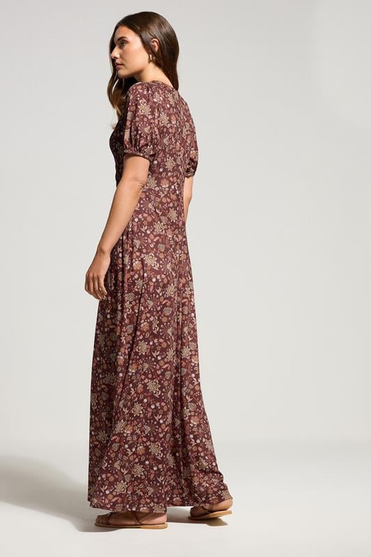 Evans LTS Tall Orange Paisley Wrap Maxi Dress