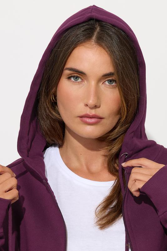 Evans LTS Tall Purple Longline Hoodie