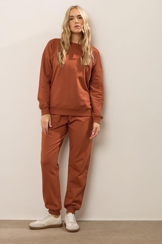 evans LTS Tall Rust Orange Cuffed Joggers