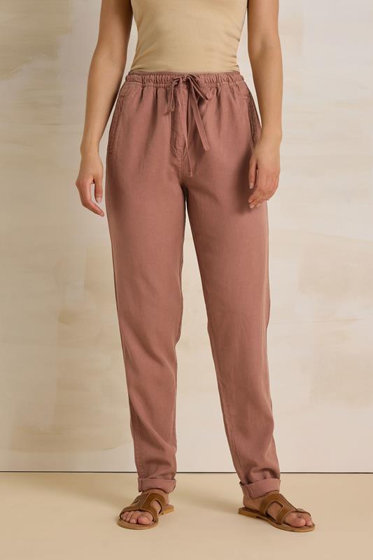 Evans LTS Tall Rust Orange Lyocell Blend Joggers