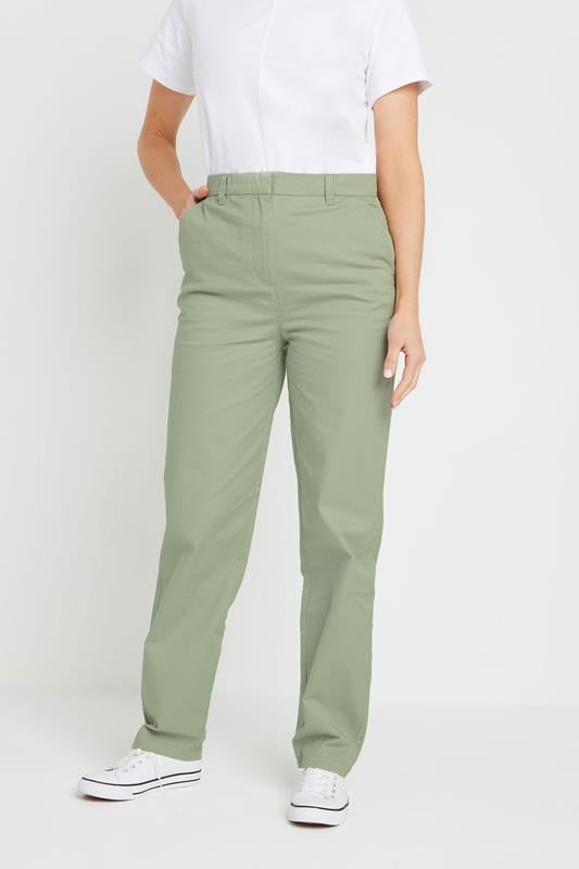 Evans LTS Tall Sage Green Cotton Chino Jeans