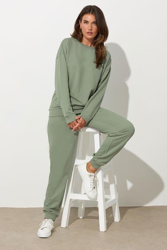 evans LTS Tall Sage Green Cuffed Joggers