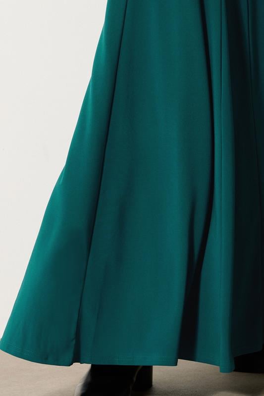 Evans LTS Tall Teal Green Godet Maxi Skirt