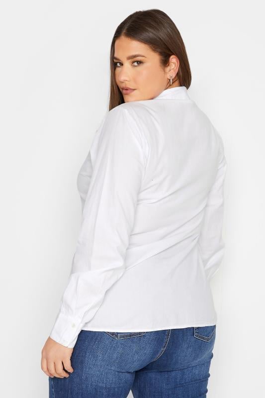 Evans LTS Tall White Cotton Shirt