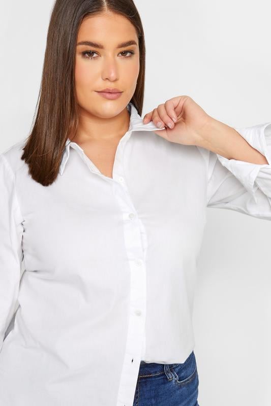 Evans LTS Tall White Cotton Shirt